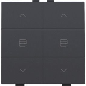 Niko Home Control dubbele motorbediening anthracite - 122-51036