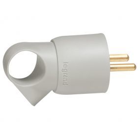 Legrand - Stekker 2P+A 16A ring grijs - 050424