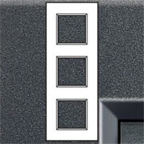 Bticino LivingLight - Afdekplaat rechthoekig 3X2 modules 71MM antraciet - LNA4802M3AR