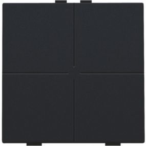Niko - Home control bouton poussoir quadruple black coated - 161-51004