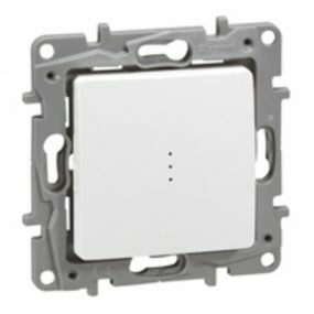 Legrand Niloé - Interrupteur double avec indicateur 10A 250V blanc - 664710