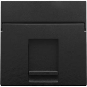 Niko - Centraalplaat data 1XRJ piano black coated - 200-65100