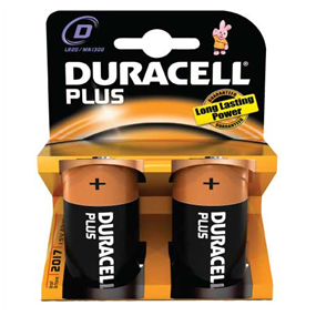 Duracell - Bat plus power 'd' 1,5V l PR/BL2 - LR20.MN1300.2