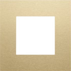 Niko - Afdekplaat enkelvoudig alu gold - 221-76100