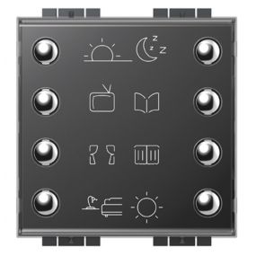 Bticino - Panneau de controle 8 boutons Livinglight - Ln4652