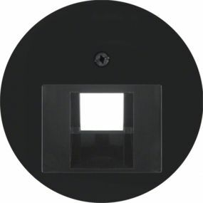 Berker - Piece centrale pour Datastopc 1-Fold Noir - 14072045