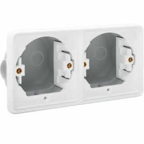 Niko - Hydro inbouwkader tweevoudig horizontaal wit - 701-75000