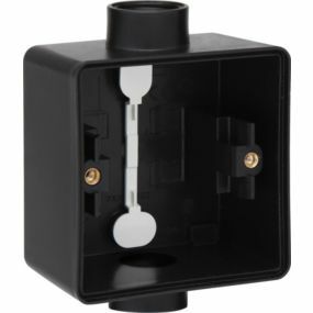 Niko - Hydro doos enkelvoudig 2 ingangen zwart - 761-84111