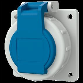 Mennekes - Prise encastree Nf 2P+A 16A Bleu Ip68 - M17064