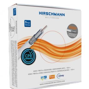 Hirschmann - Cable coax koka blanc 100M 799/100 (eca) - 298799101