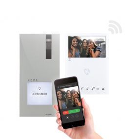 Comelit videofoon kit - Quadra met mini Handsfree 2-draads + Wifi - 8451V