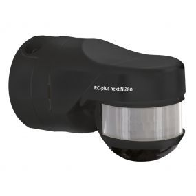 Luxomat - Detecteur de mouvement exterieur 280° 20M noir - 93343