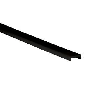 Uni-Bright - Plastic cover 200CM vlak zwart voor alu profiel - L691S3B