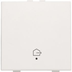 Niko Home control enkelvoudige drukknop + led white - 101-52901
