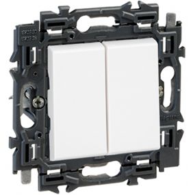 Legrand Valena Next bouton poussoir double blanc avec griffes - 741549