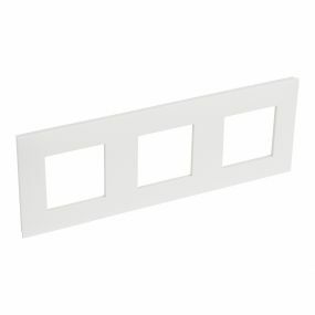 Legrand Valena Next plaque de recouvrement triple horizontale/verticale 71MM blanc/opale - 741103