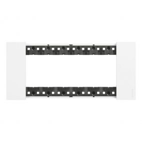 Bticino - Plaque 6 Mod Blanc Pr Support Ref K4706 - Ka4806Kw