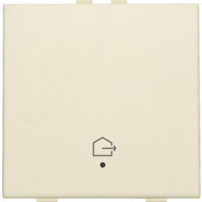 Niko Home Control - Bouton poussoir simple Avec Led Sortie Maison Creme - 100-52901