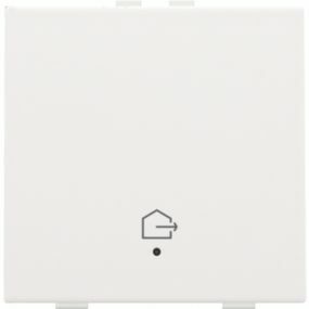 Niko Home Control - Bouton-poussoir simple Avec Led Sortie Maison Blanc - 154-52901