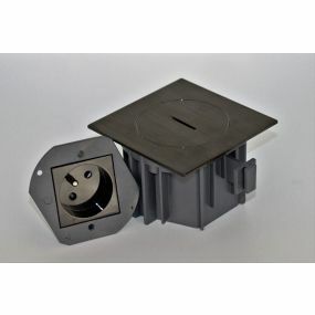 Arpi floor outlet FR/BE gunpowder black stainless steel AR7161303