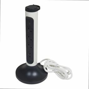 Legrand - Multiprise Fb Vertical 4X2P+T 2M Osb Noir-Blanc - 049410