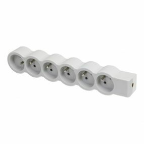 Legrand - Multiprise 6X2P+T A Cabler Blanc-Gris - 049499