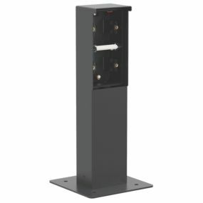 Niko - Borne de jardin avec plaque de base pour 2 fonctions Niko Hydro noir - 761-36725