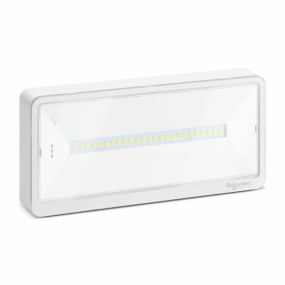 Schneider - Lampe de secours Exiway Light Led 9X0.3W 110 lumens IP42 P/NP multi-autonomie - OVA44016