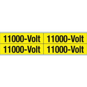 Brady - Voltage markers 11000V 28X114 1K=4St - Y141850
