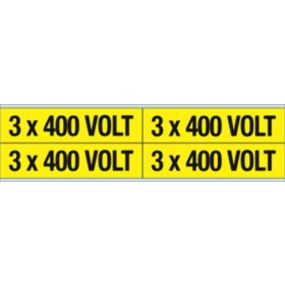 Brady - Voltage markers 3X400V 28X114 4St - Y140885