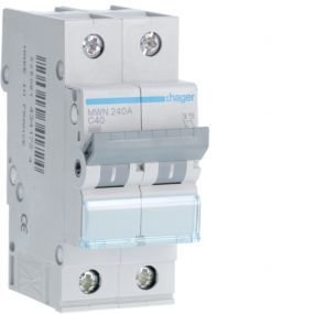 Hager automaat 40A 3KA 2 polig curve C - MWN240A
