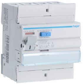 Hager - Interrupteur differentiel 4P 40A 300MA type sel 4M - CPA440E