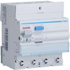 Hager - Interrupteur differentiel 4P 40A 30MA type aqc 4M - CDS440E