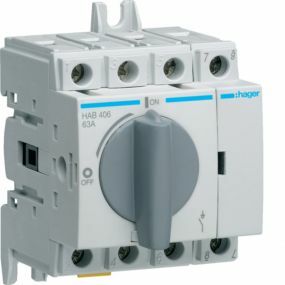 Hager - Hoofdschakelaar 4P 63A 3,5MOD - HAB406