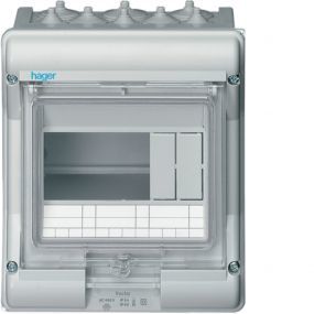 Hager - Coffret apparant 1R 6M pt vector IP65 - VE106M