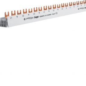 Hager - Kamgeleider met vork 4P 16MM2 54 modules L1-N-L2-N-L3-N KD51E - KDN451E