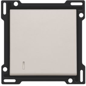 Niko - Centraalplaat toets + lens light grey - 102-60005