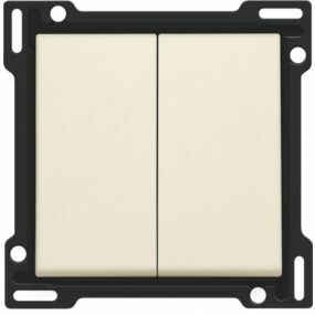 Niko - Centraalplaat 2X 1/2 toets cream - 100-61505