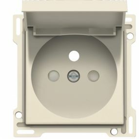 Niko - Set de finition prise avec clapet cream - 100-66603