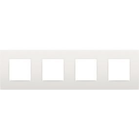 Niko - Plaque de recouvrement quadruple horizontale 71MM white - 120-76400