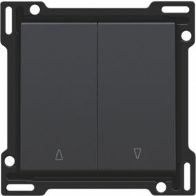 Niko - Set de finition bouton poussoir volets anthracite - 122-65914