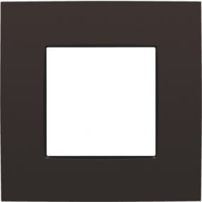 Niko - Afdekplaat enkelvoudig dark brown - 124-76100