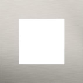 Niko - Afdekplaat enkelvoudig stainless steel - 150-76100