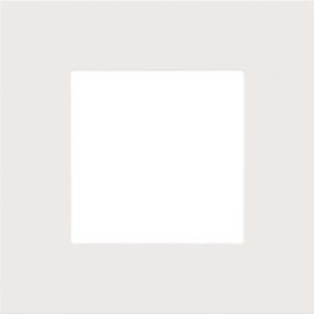 Niko - Plaque de recouvrement simple white steel - 154-76100