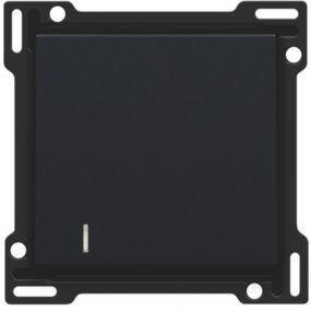 Niko - Set de finition bouton + voyant black coated - 161-60005
