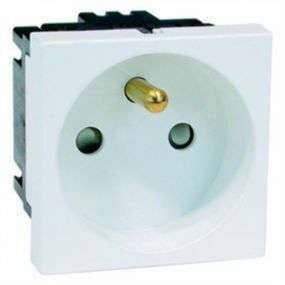 Peha - Stopcontact 2P 10/16A 250V Antraciet - B 6271.21 Ems Si