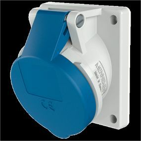 Mennekes - Stopcontact 1/2 inbouw 3P 16A 230V blauw - M1632