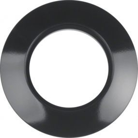 Berker - Plaque ronde simple noire - 138101