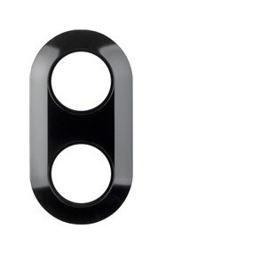 Berker - Afdekraam 2 Voudig Zwart - 138121