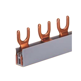 Teco - Peigne conducteur avec fourche 2P 10MM2 18 modules L1-L2-(N) - T10218F